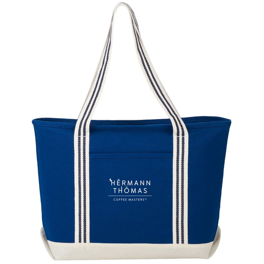 HTCM Navy Blue 100% Cotton Tote Bag